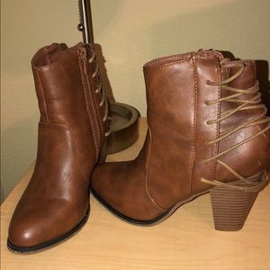 brown leather boots